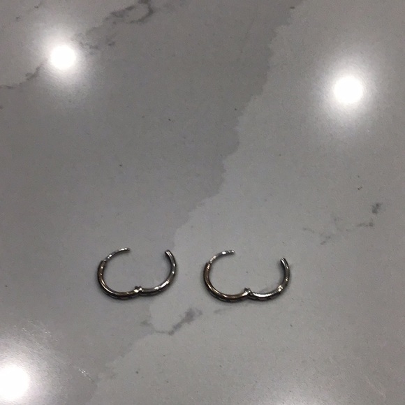 Pandora Silver Hoop Earrings - Picture 2 of 5